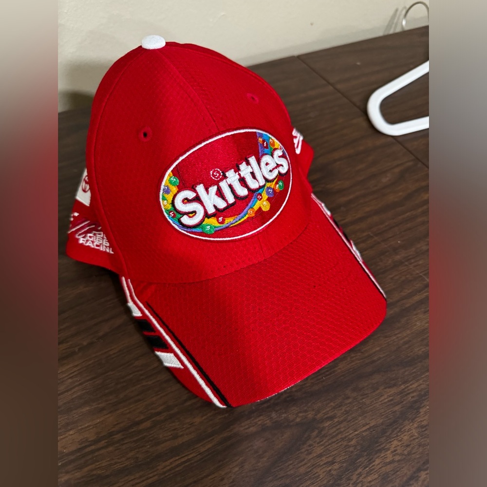 This like new Kyle Bush Joe Gibbs Skittles cap s/m
